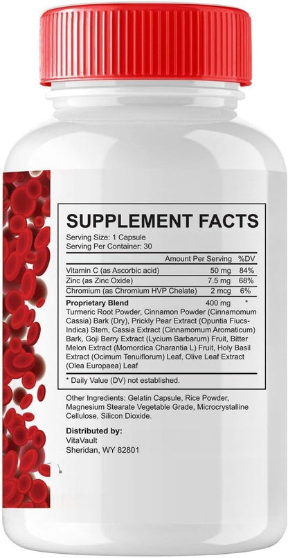 (3 Pack) Glucofort, Max Advanced Blood Support Formula Capsules