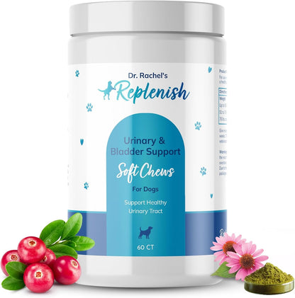 Replenish Urinary Tract Chews for Dogs - Cranberry Extract - 60 Chews