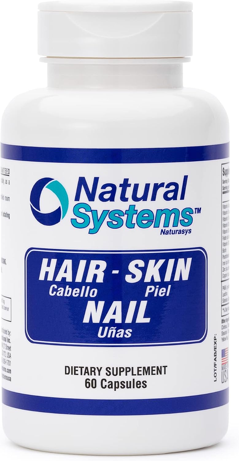 Natural Systems Hair Skin and Nails Supplement - 60 Capsules - UK - görsel 1