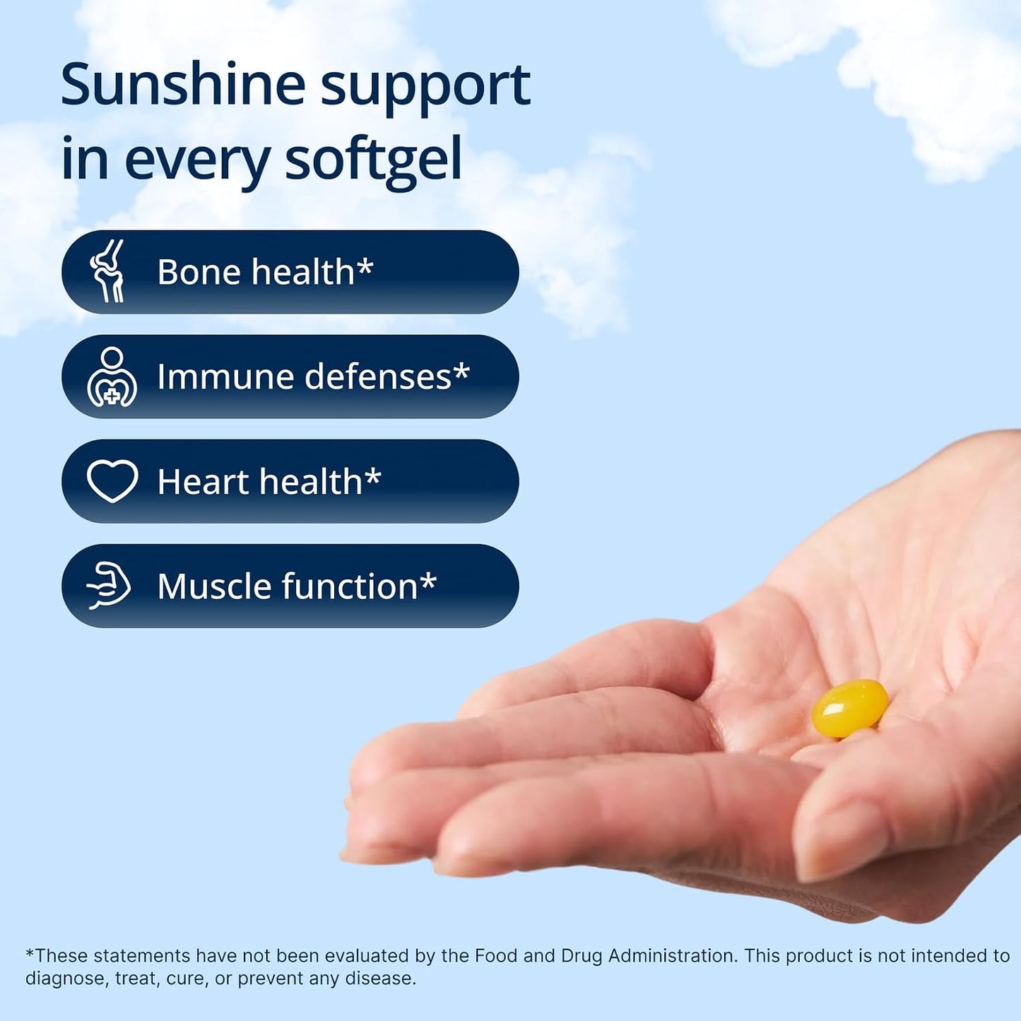 Metagenics Vitamin D3 and K2 5,000 IU with MK-7 – For Immune, Bone and Heart Health – Non-GMO, Gluten-Free – 60 Softgels - görsel 2