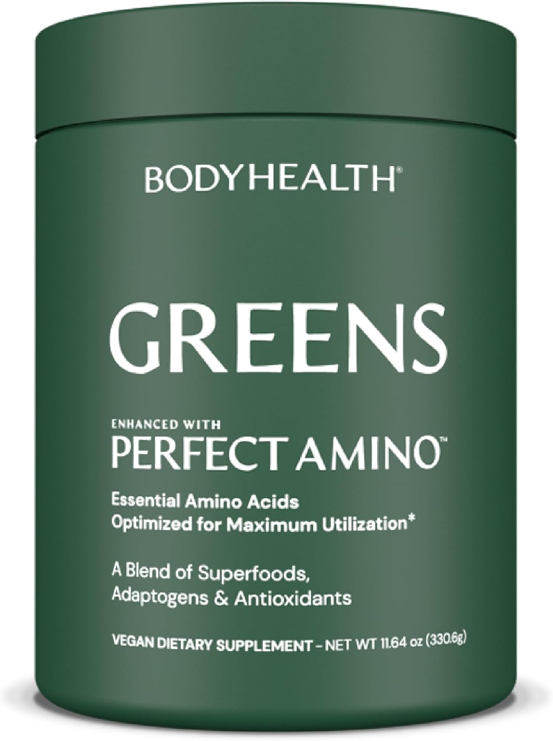 BodyHealth Perfect Greens Formula - Superfood Green Apple Smoothie Powder (30 Servings) - görsel 1
