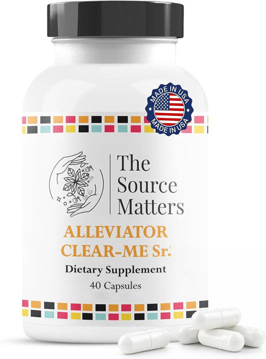 Alleviator Clear-ME SR Seasonal Allergy and Immune Support | Quercetin, Bromelain, Stinging Nettle, NAC & Vitamin C (40 Capsules)