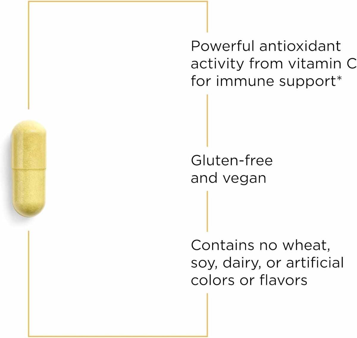 Integrative Therapeutics Vitamin C with Quercetin Food Supplement - 180 Capsules (90 Servings) - görsel 3