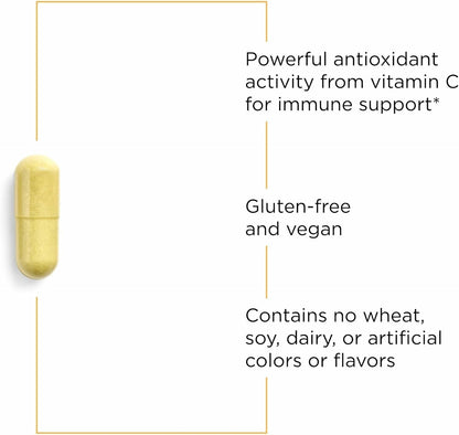 Integrative Therapeutics Vitamin C with Quercetin Food Supplement - 180 Capsules (90 Servings)