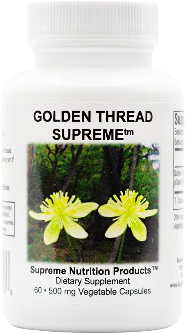 Supreme Nutrition Golden Thread Supreme - Pure Coptis Chinensis, 60 Vegan Capsules - görsel 1