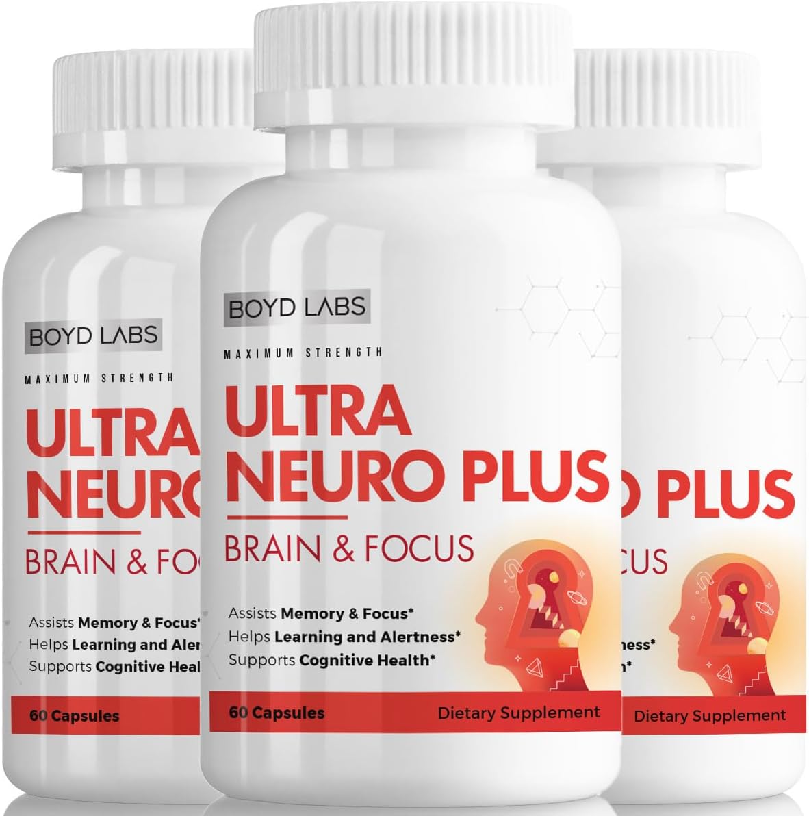 Boyd Labs Ultra Neuro Plus Brain & Focus Formula - 60 Capsules - görsel 3