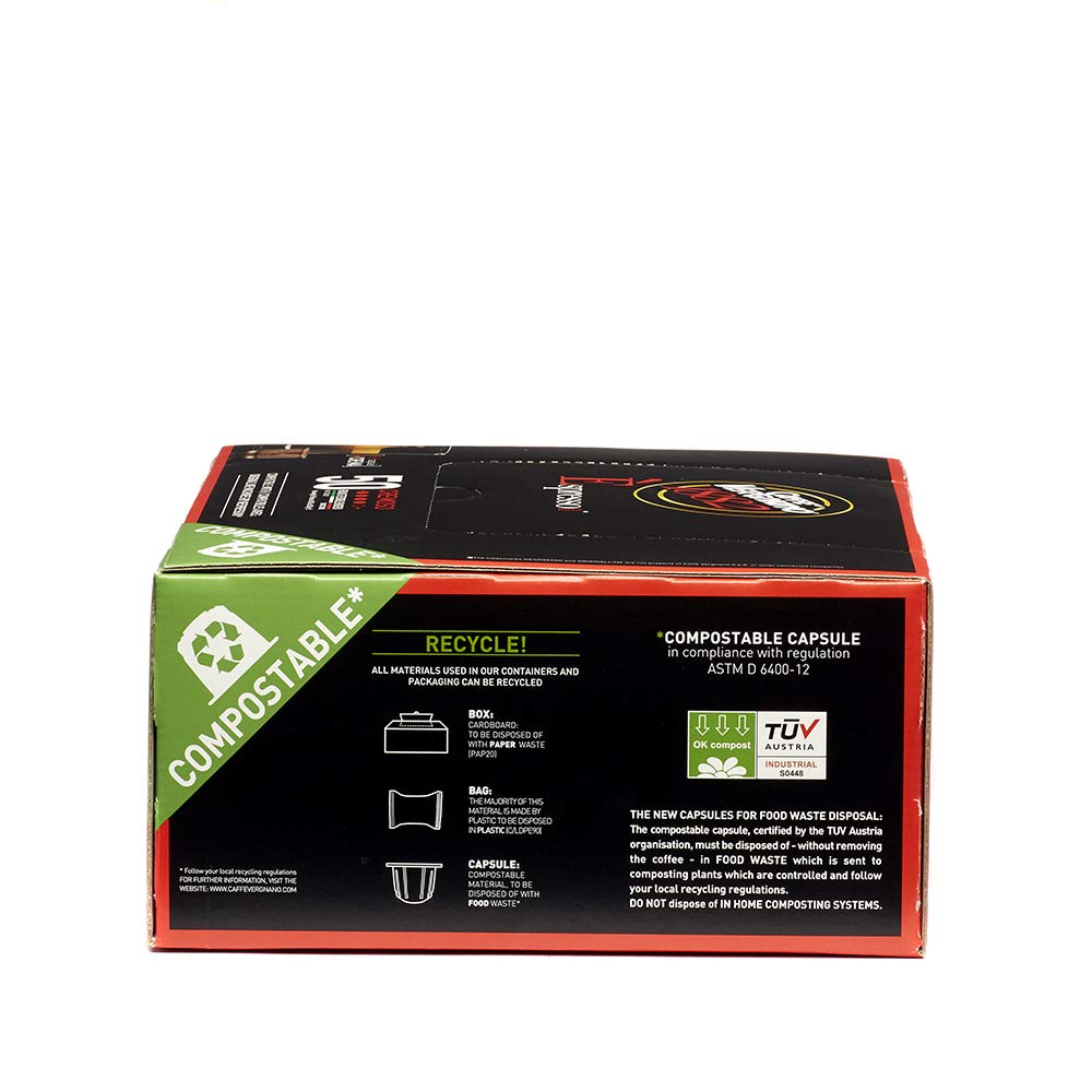 Caffe Vergnano Cremoso Capsules Compatible with Nespresso OriginalLine Machines - 50 Pack - görsel 5