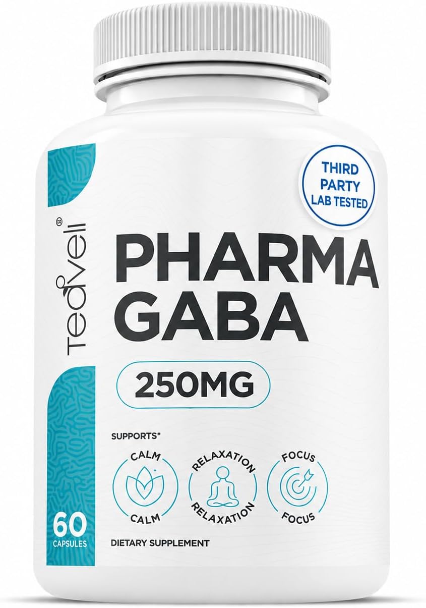 Teaveli Pharma GABA 250mg Capsules – Support for Sleep, Calm & Focus - görsel 1