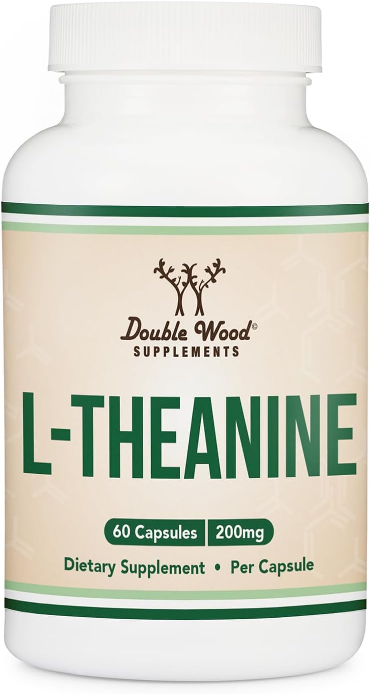 Double Wood L-Theanine 200mg Double Strength – 120 Capsules - görsel 7