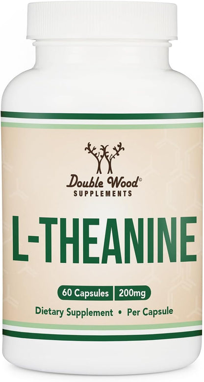 Double Wood L-Theanine 200mg Double Strength – 120 Capsules