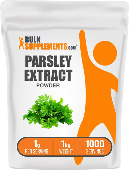 BulkSupplements.com Parsley Extract Powder - 1kg (2.2 lbs) - Gluten-Free
