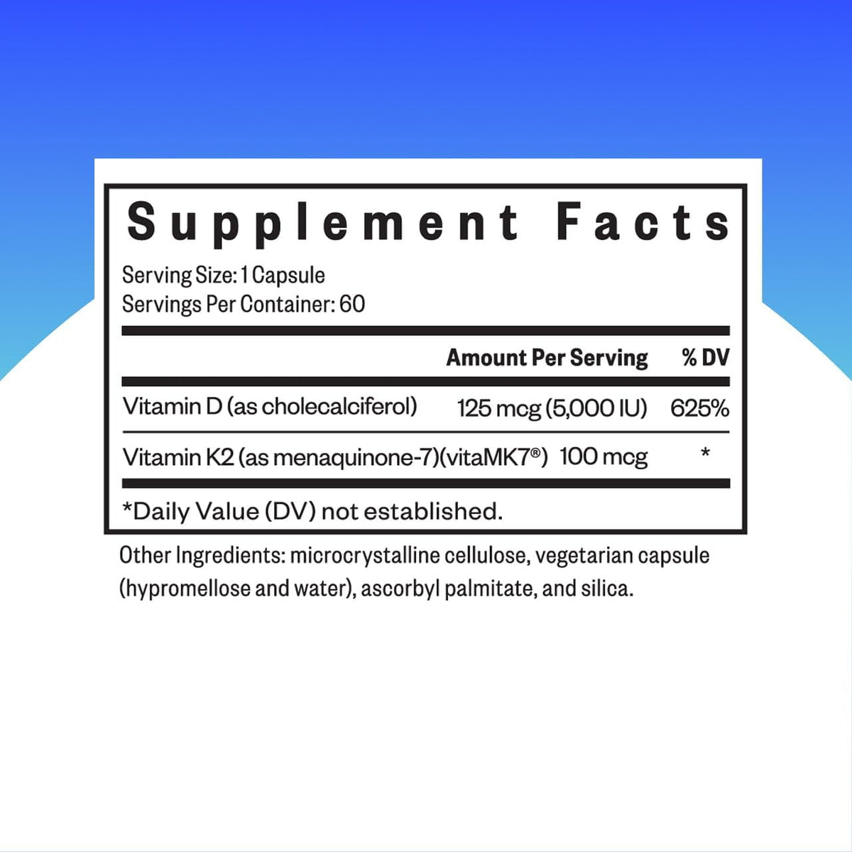Seeking Health Vitamin D3 + K2 - Immune System and Bone Health Support with Vitamin D3 (Cholecalciferol) & Vitamin K2 (Menaquinone-7) - Vegetarian Vitamin D & K Supplement - 60 Capsules - görsel 2