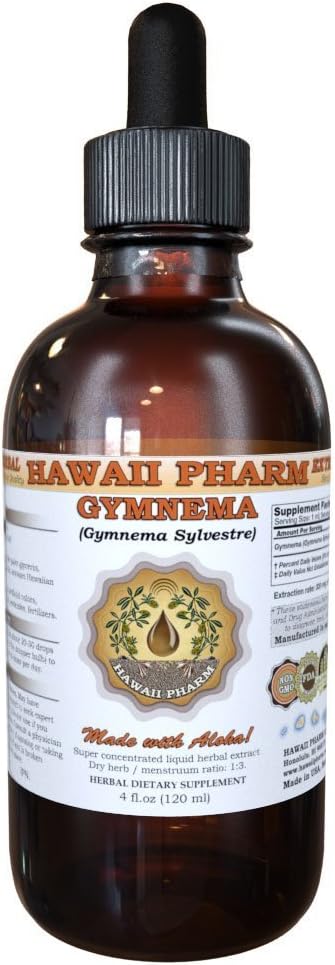 Hawaii Pharm Gymnema Liquid Extract Tincture - 120ml (4 fl oz)