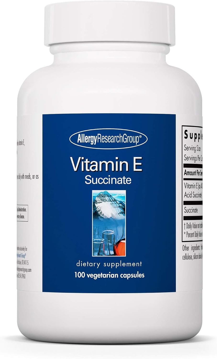 ARG Vitamin E Succinate - 400 IU d-Alpha-Tocopheryl Succinate - Antioxidant & Energy Support - görsel 1