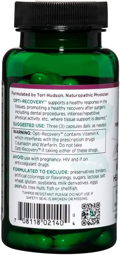 Vitanica Opti-Recovery: Pre & Post Surgery Support Supplement with Vitamin C & A - Vegan, 60 Capsules - görsel 3