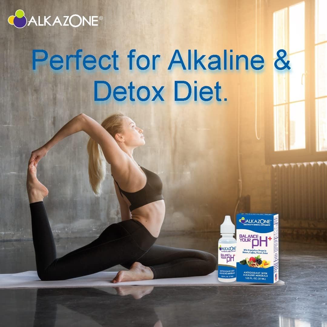 Alkazone Balance Your pH Plus Antioxidants Alkaline Mineral Drops - görsel 3