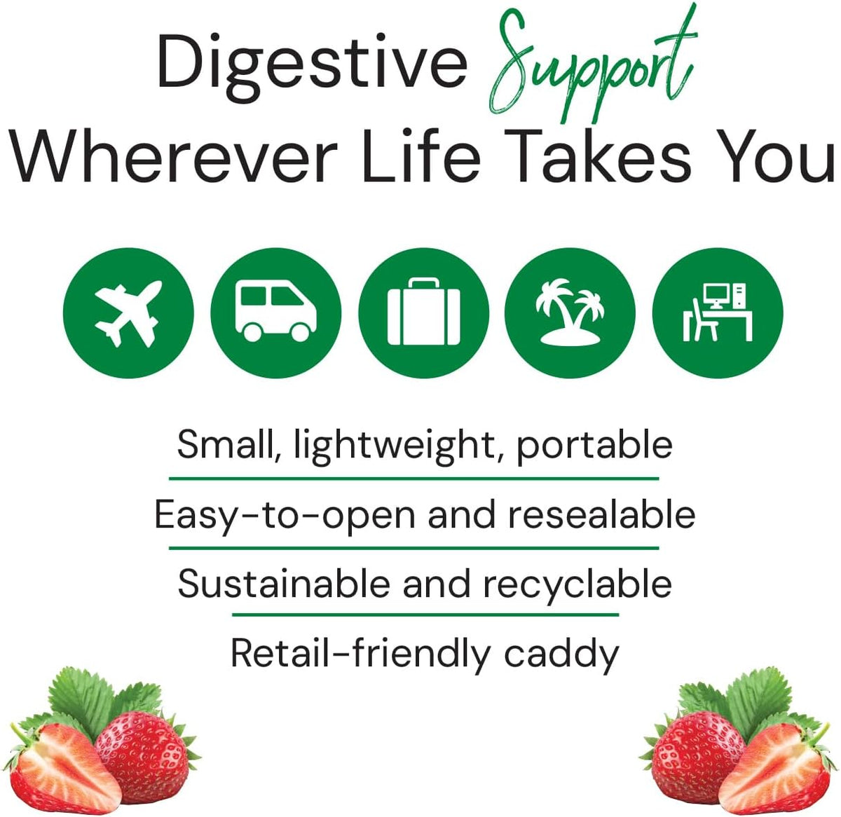 Country Life Acid Rescue On-the-Go Chewable Tablets - Vegan & Gluten-free Heartburn Relief, 400mg Calcium & Magnesium, Non-GMO, Sugar-Free Berry Flavour, 8 Pack - görsel 2