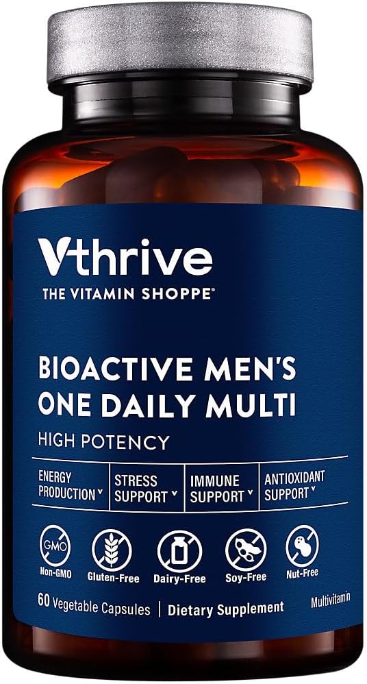 Vthrive Bioactive Men's Multivitamin – One-a-Day Multi (60 Vegetable Capsules) - görsel 1