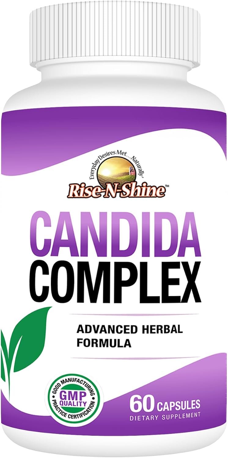 Rise-N-Shine Candida Support Supplement - 60 Capsules - görsel 1
