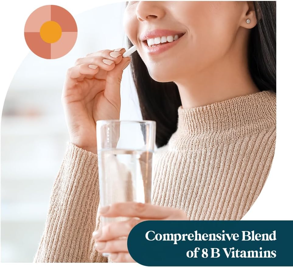 Pattern Wellness Vitamin B Complex Supplement - Comprehensive Blend of Essential B Vitamins - Supports Energy, Cognitive & Cellular Health - 3rd Party Lab Tested - 60 Capsules - görsel 7