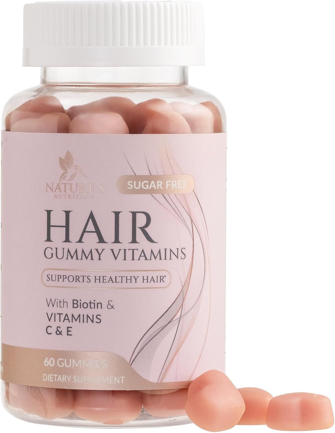 Nature's Nutrition Sugar-Free Biotin Gummies 5000mcg - Hair, Skin & Nail Support - 120 Gummies - görsel 10