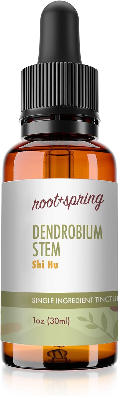 Dendrobium Stem Herbal Tincture – Shi Hu Liquid Extract Concentrate with Dropper – 30 ml