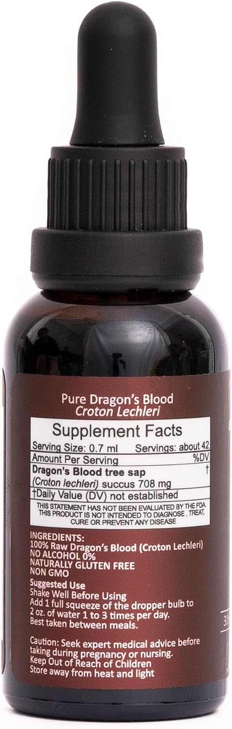 Luna Sundara Dragon's Blood Resin Liquid, 30 ml - Alcohol Free, 100% Pure Sangre de Grado - görsel 7