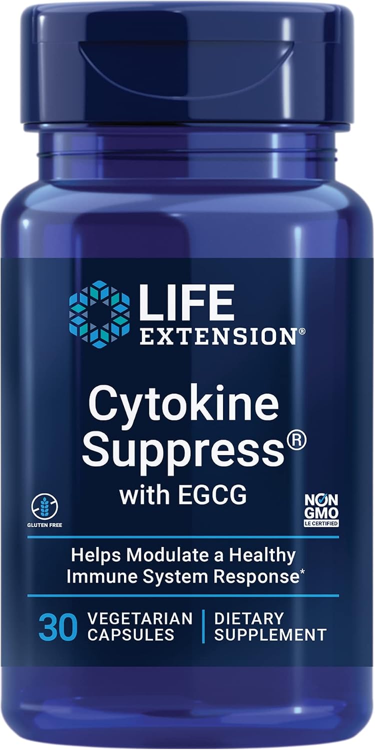 Life Extension Cytokine Suppress with EGCG, 30 Capsules - görsel 1
