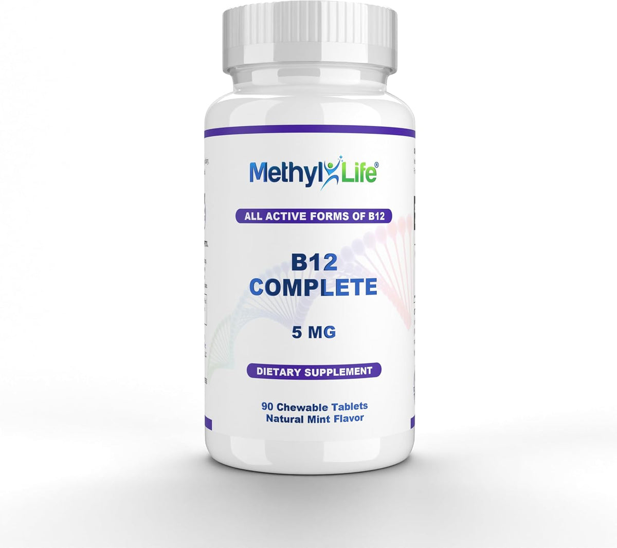 Methyl-Life B12 Complete – 5000 mcg Triple-Active B12 Supplement, 90 Chewable Tablets - görsel 5