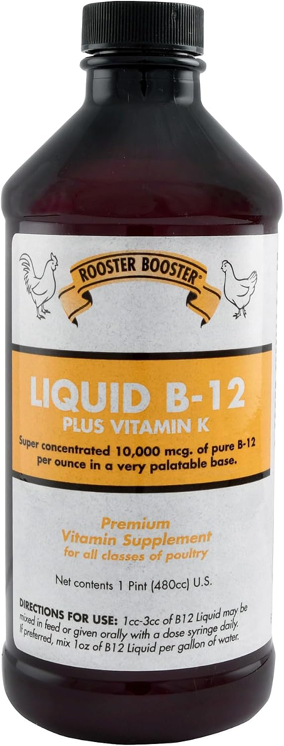 Rooster Booster B-12 Liquid for Poultry, 16 fl oz - görsel 1