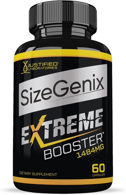 Justified Laboratories (3 Pack) Sizegenix Men’s Health Supplement 1484mg 180 Capsules