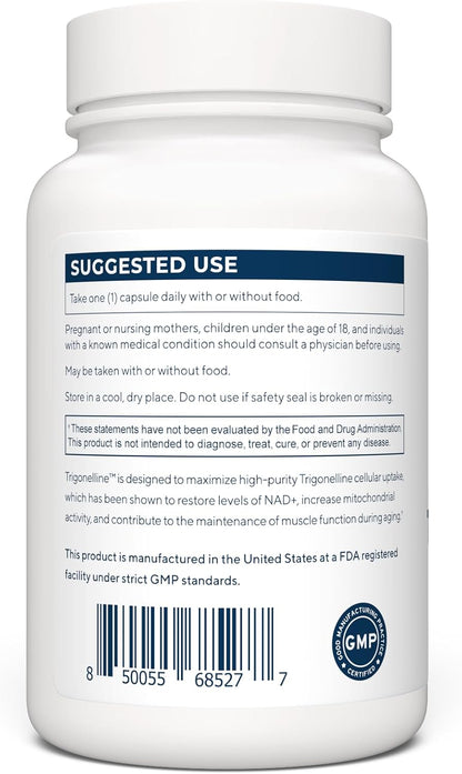 Renue By Science Trigonelline, High Strength – DNA Repair and Cellular Integrity: By helping to maintain NAD+ – Image 2