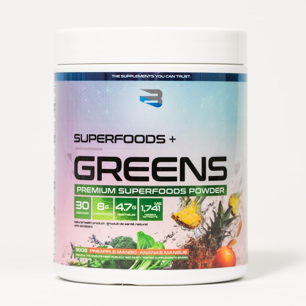 Believe Supplements Superfoods+Greens – Superfood Blend | Boost Energy, Immunity, and Digestion | Rich in Antioxidants & Essential Nutrients! (Pineapple Mango) - görsel 3
