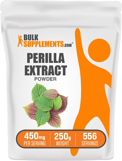 Perilla Extract Powder - Perilla Frutescens Supplement - Vegan & Gluten-Free, 450mg per Serving, 1kg (2.2 lb)