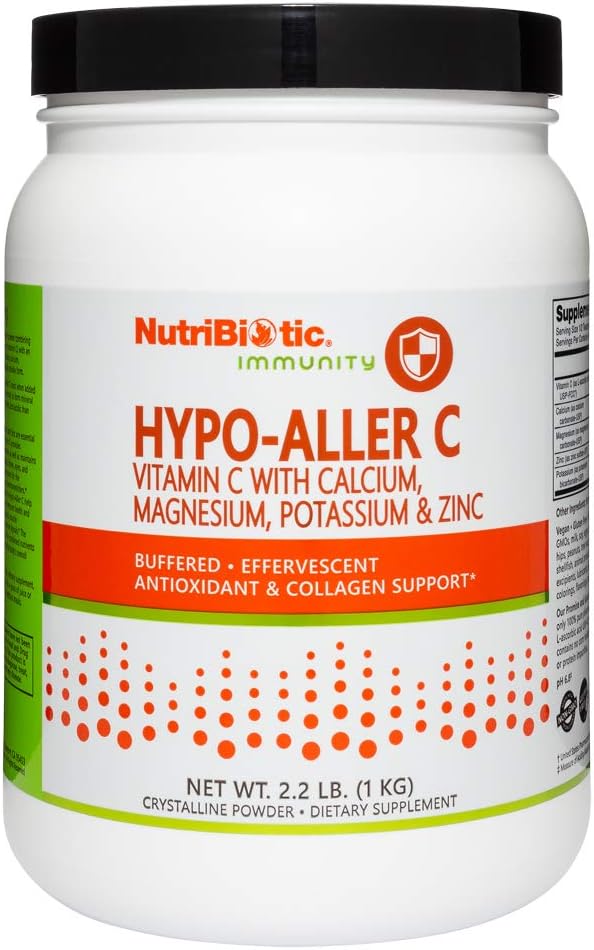 NutriBiotic Hypo-Aller C Powder - Buffered Vitamin C with Minerals, 1 kg - görsel 1