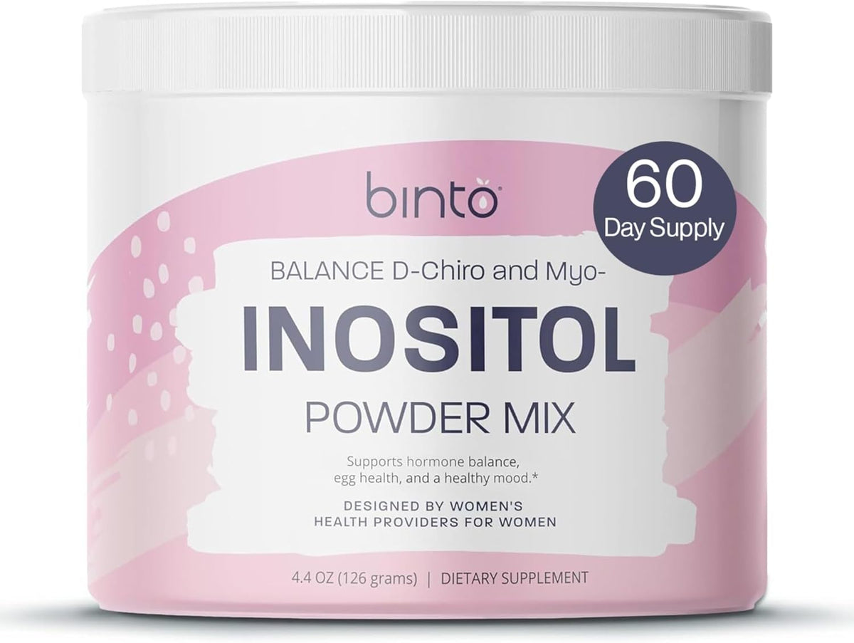 Binto Inositol Powder Mix – 60-Day Supply – 40:1 Myo and D-Chiro Inositol – Supports Hormone Balance and Ovulation – Preservative-Free - görsel 1