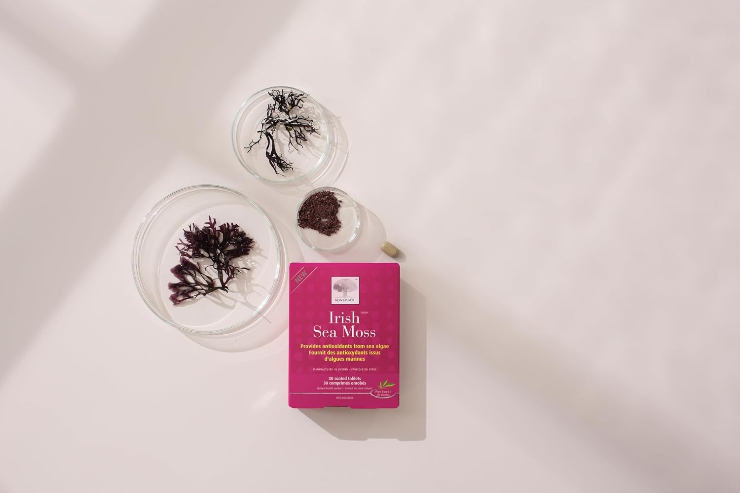NEW NORDIC Irish Sea Moss Extract - Tri-Algae Complex with Norwegian Kelp and Wakame Seaweed - Vegan & Gluten-free - 30 Tablets - görsel 7