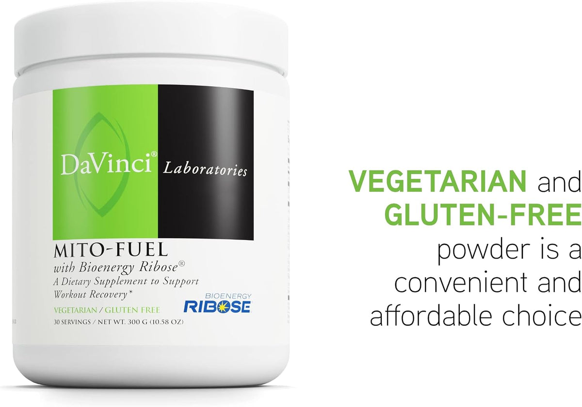 DAVINCI Labs Mito-Fuel with D-Ribose – Muscle Recovery & Energy Powder (300g, 30 Servings) - görsel 5