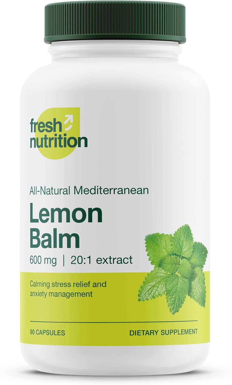 Lemon Balm Extract Capsules (600mg, 90 Capsules) - görsel 1