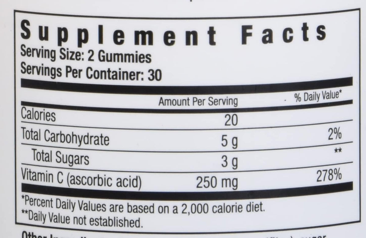 NutritionWorks Vitamin C 250 mg Gummies, Supports Immune Health, 60 Gummies - görsel 4