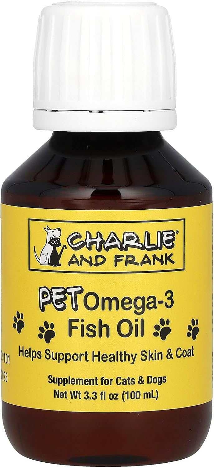 Charlie & Frank Pet Omega-3 Fish Oil for Cats & Dogs – Supports Healthy Skin & Coat, 100 ml - görsel 1