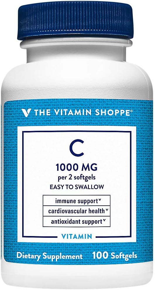 Vitamin C 1,000mg Softgels - Immune Support, Antioxidant and Collagen Formation
