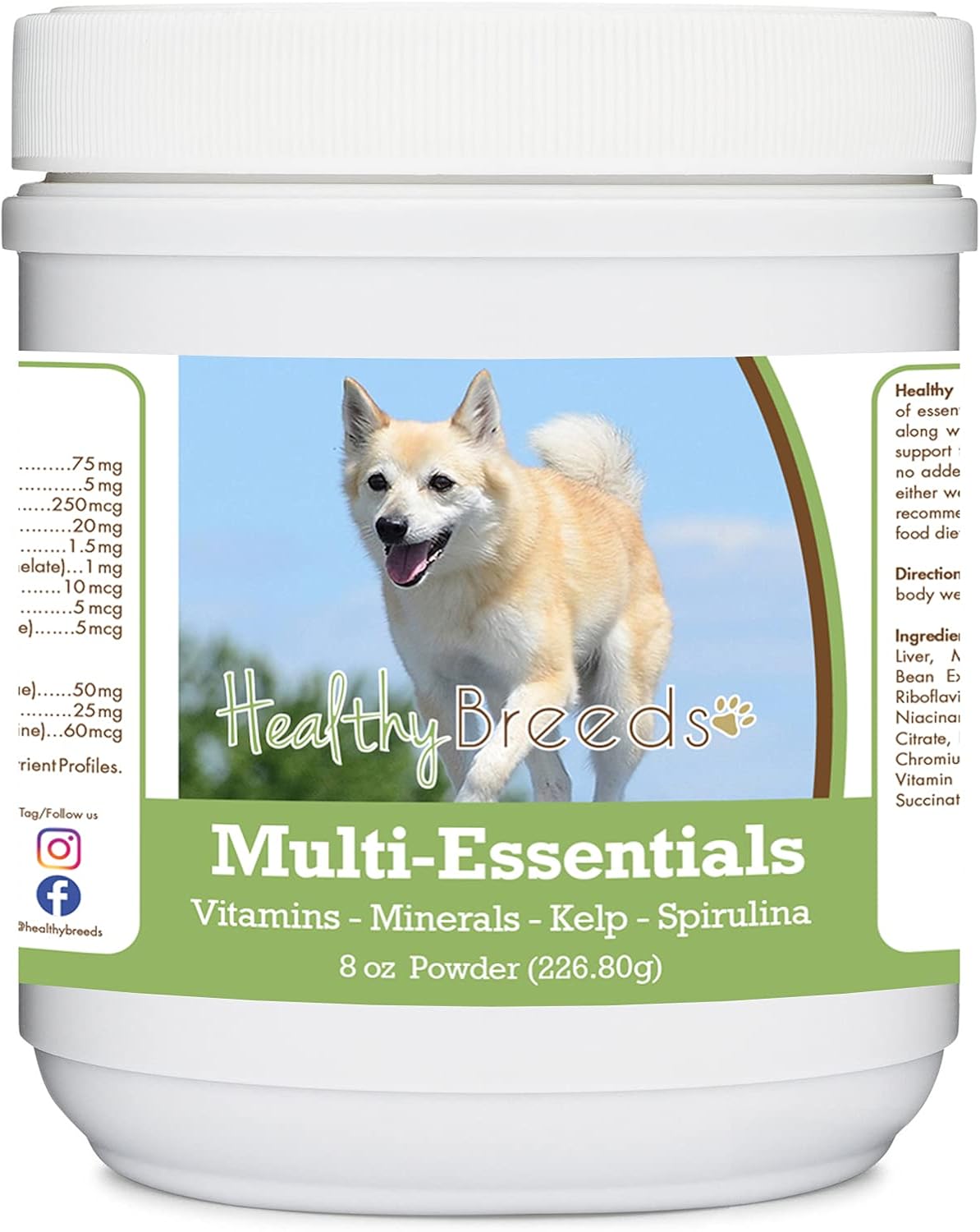 Healthy Breeds Norwegian Buhund Multi-Essentials Powder for Dogs - an Ideal Supplement of Vitamins, Minerals & Antioxidants for Your Dog - 8 oz - görsel 1