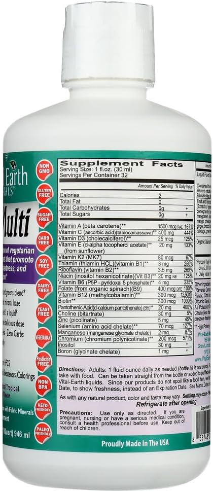 Vital Earth Minerals Super Multi Passion Fruit - 950 ml - görsel 4