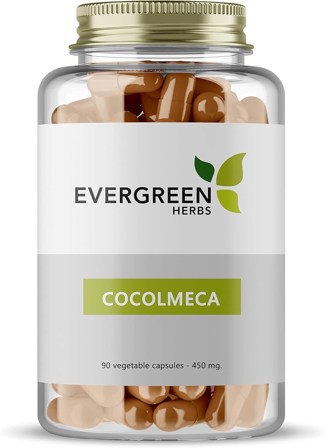 Evergreen Herbs Cocolmeca Capsules, 450 mg, 90 Capsules - görsel 1