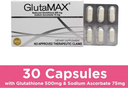 GlutaMAX Glutathione & Vitamin C Supplement Capsules, 10 Capsules