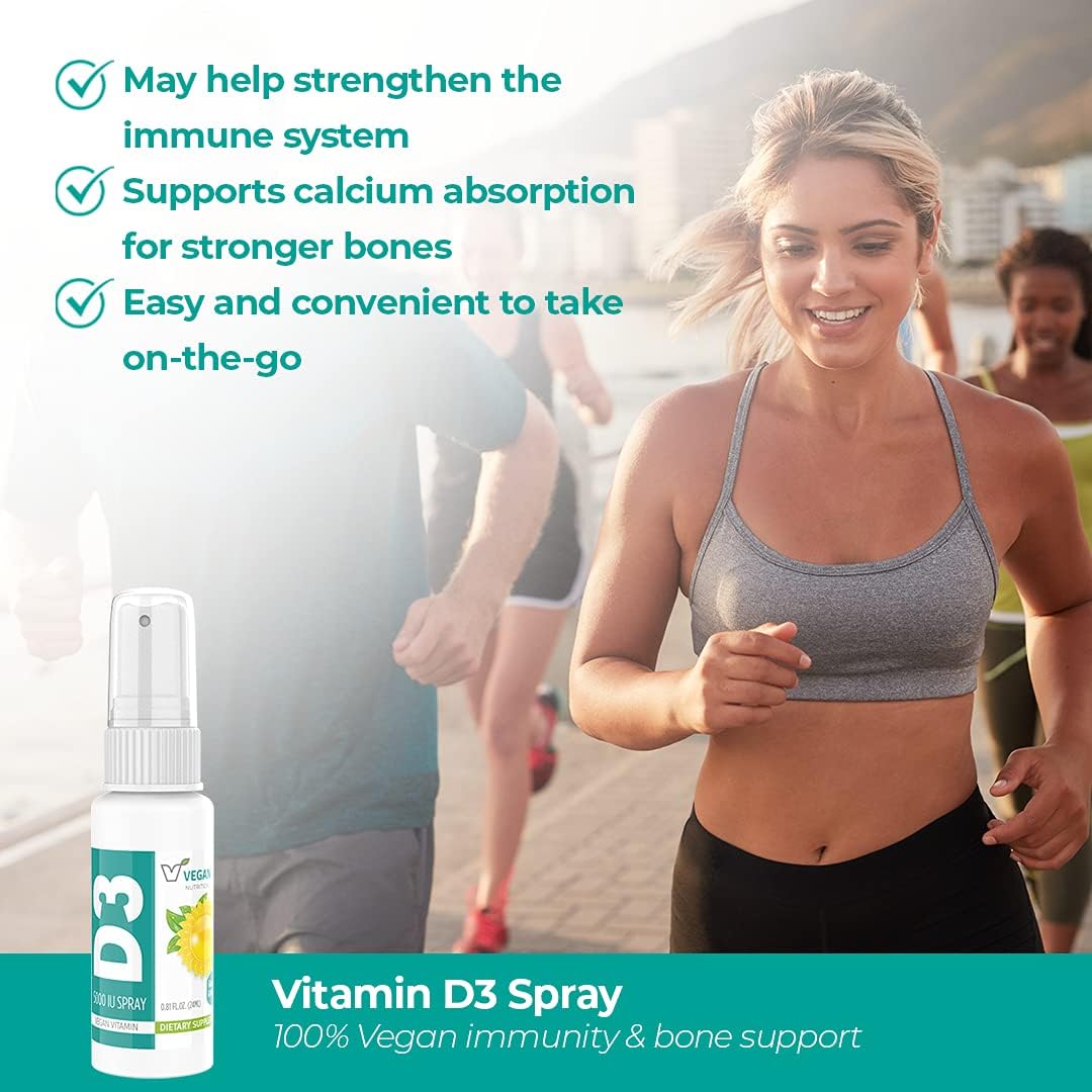 Vegan Life Nutrition Vitamin D3 5000 IU Spray with K2, 24 ml - görsel 1