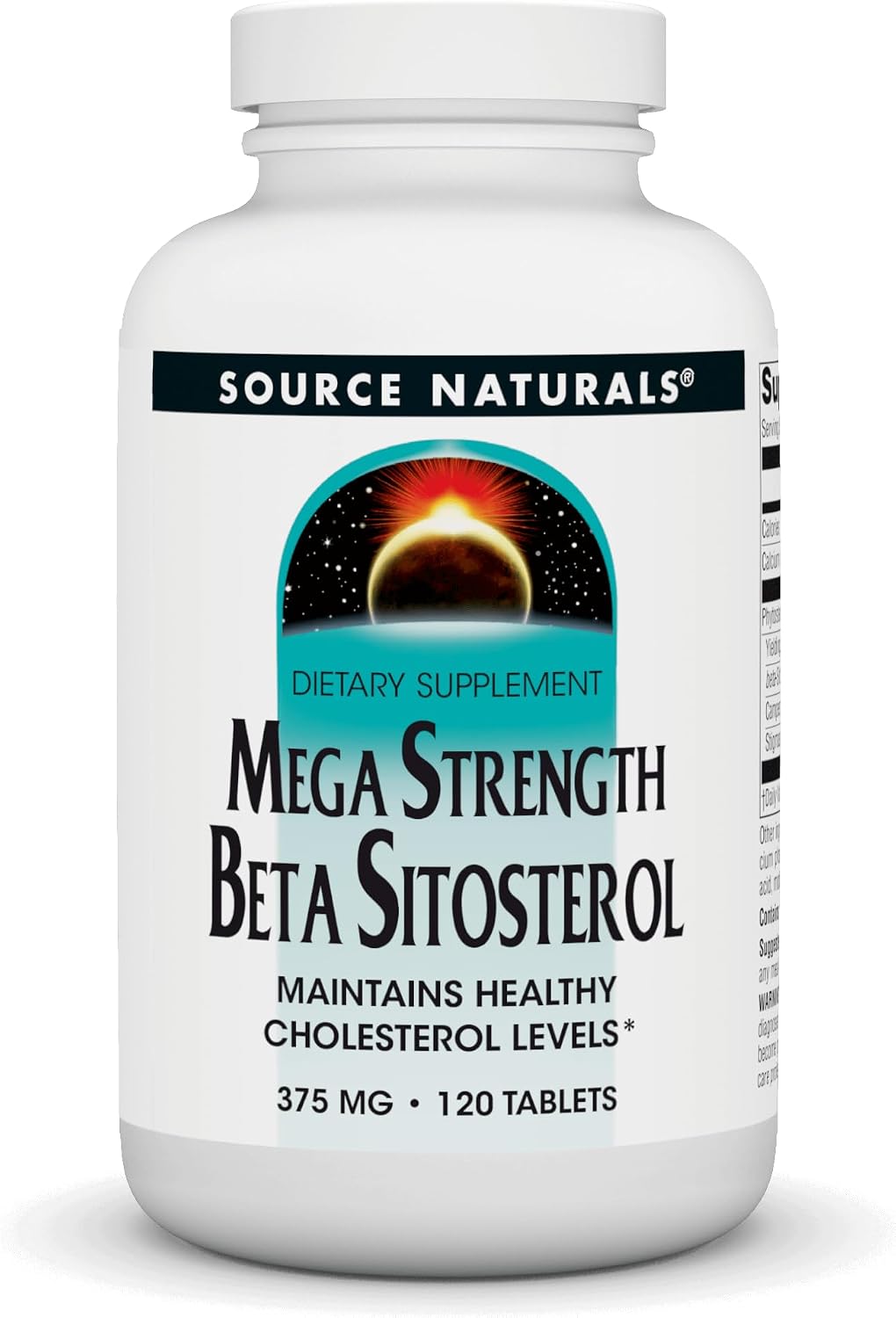 Source Naturals Mega Strength Beta Sitosterol 375mg - 120 Tablets - görsel 1