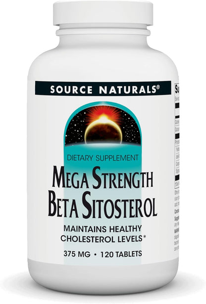Source Naturals Mega Strength Beta Sitosterol 375mg - 120 Tablets