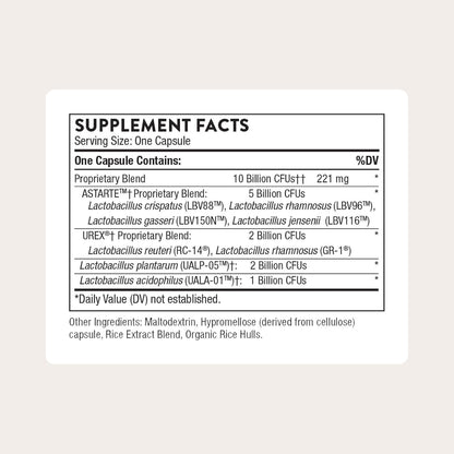 THORNE - Women's Daily Probiotic* - Shelf Stable Probiotic Supplement - Promotes Everyday Immune, Cardiovascular & Metabolic Health* - 30 Servings